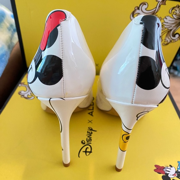 Disney X Aldo Stiletto Pump Heels Mickey and Minnie D100Stessy New in box - Picture 7 of 16